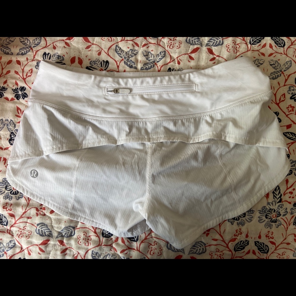 Lululemon white shorts size 2